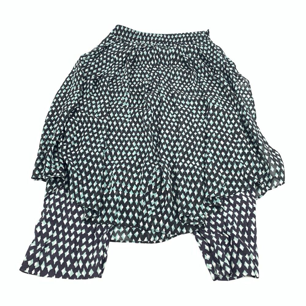 Anthropologie HD in Paris Skirted Pants Size 2 Womens Black Blue Modest Skort XS